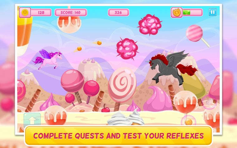 Poney Dans Candy World: Jeu D'arcade: Gratuit Pour Android pour Jeux Rigolos Gratuits