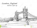 Pont De Tour De Croquis De Dessin De Paysage Urbain, Londres dedans Dessin De Angleterre