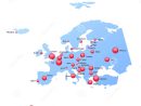 Population Européenne De Carte De Capitaux Illustration De dedans Carte Des Capitales De L Europe