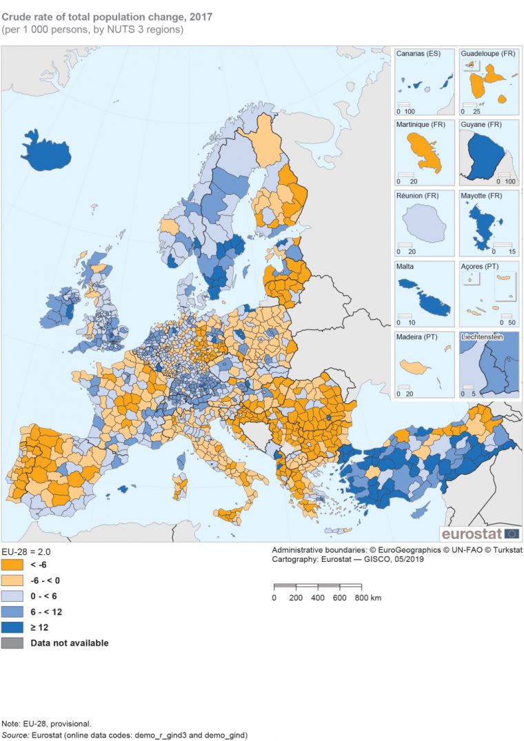 Population Statistics At Regional Level – Statistics Explained encequiconcerne R2Gion France