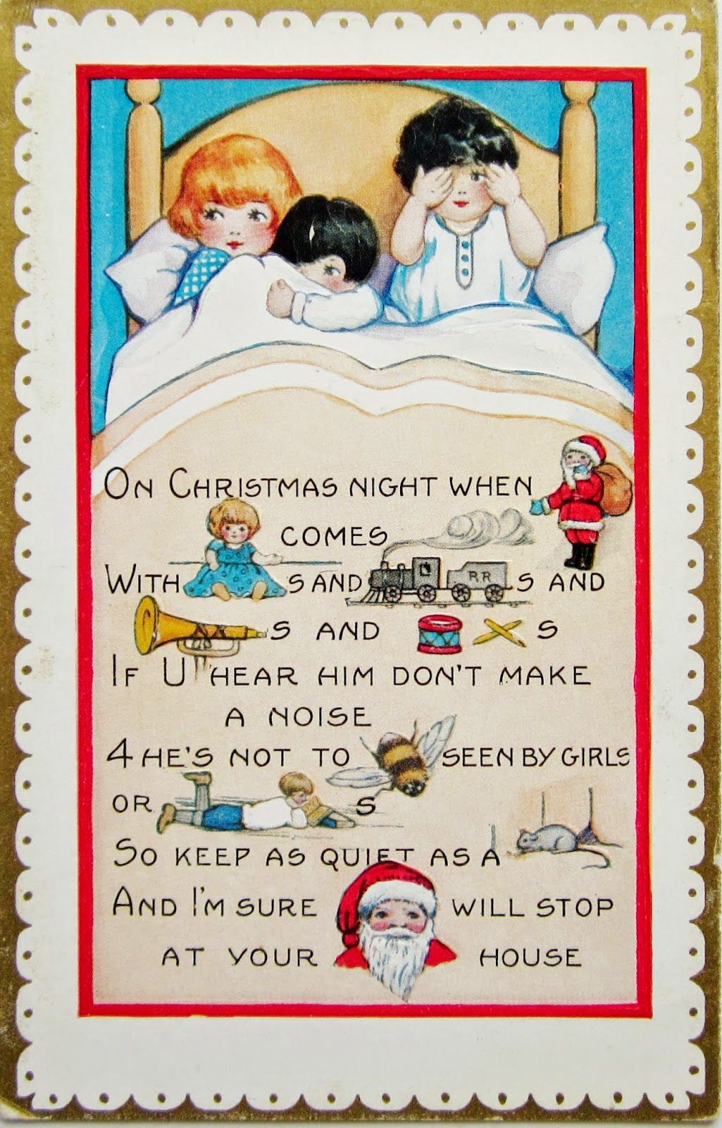Postcardiva Postcard Blog: Whitney Rebus Christmas Postcards avec Rebus Noel