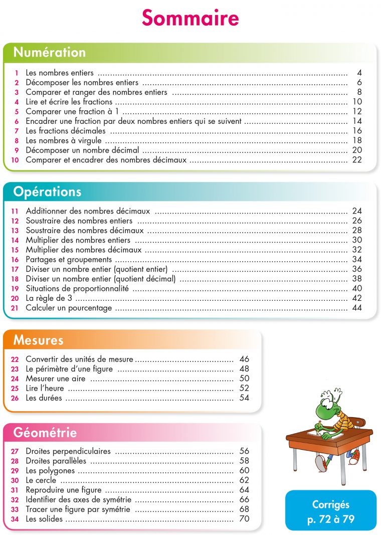 Pour Comprendre Maths Cm1-Cm2 – Spécial Dys (Dyslexie avec Symétrie Cm1 Exercices