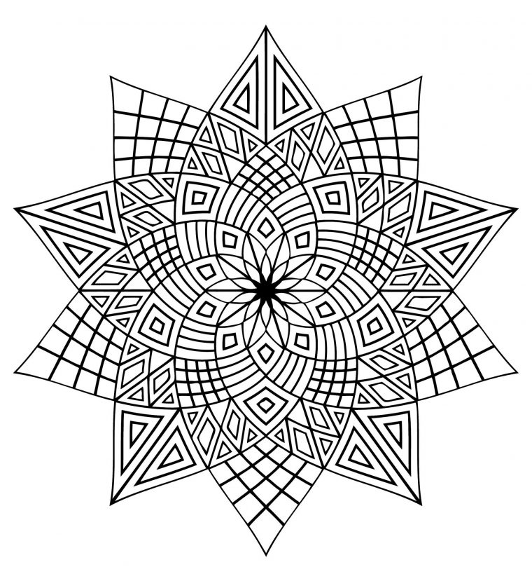 Pour Imprimer Ce Coloriage Gratuit «Coloriage-Mandala concernant Coloriage De Mandala Difficile A Imprimer