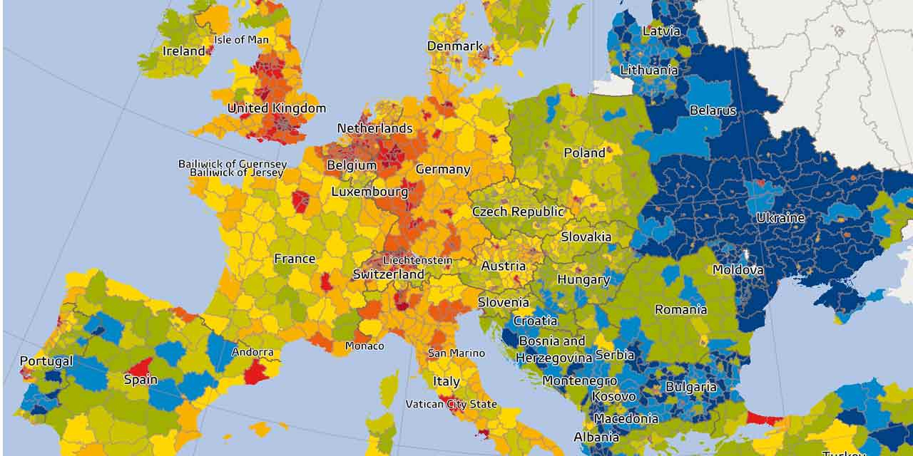 Pouvoir D'achat : Qui Est Le Mieux Loti En Europe ? dedans Carte De L Europe Avec Capitales