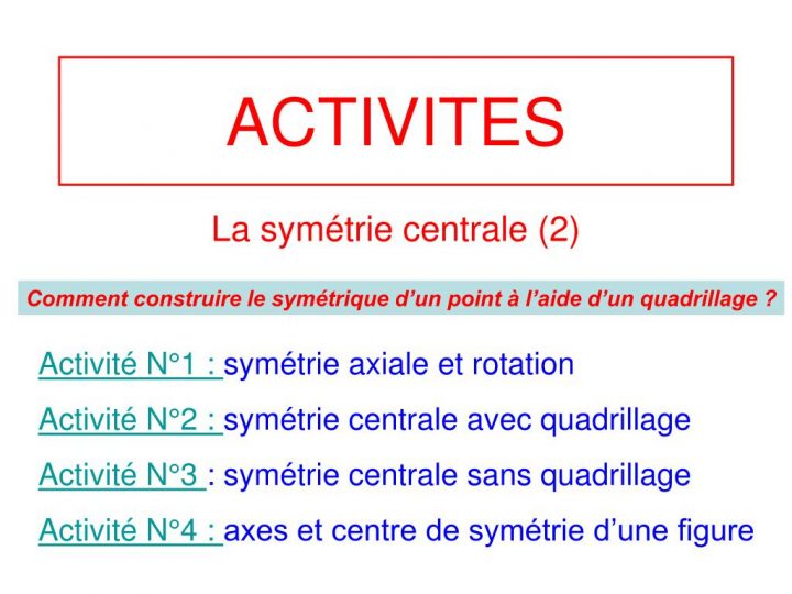 Ppt – Activites Powerpoint Presentation, Free Download – Id à Symétrie Quadrillage