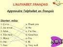 Ppt - L'alphabet Fran Ç Ais Apprendre L'alphabet En Français tout Apprendre Alphabet Francais