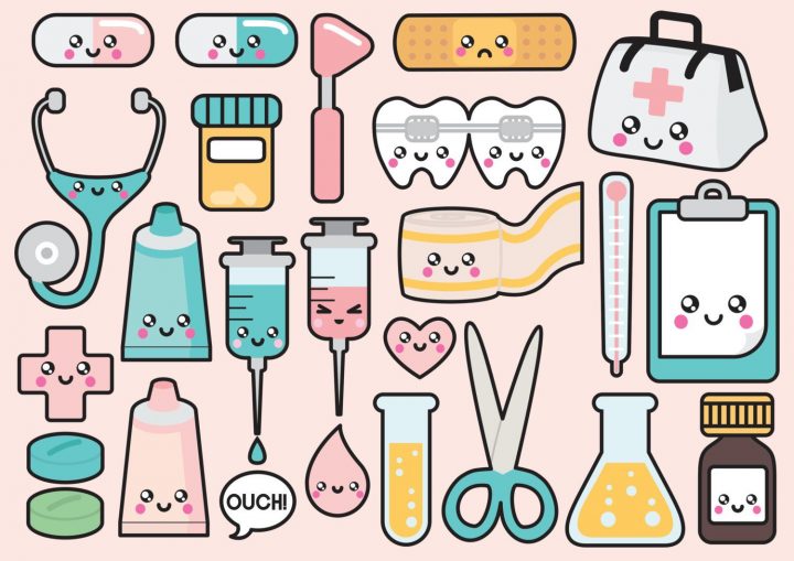 Premium Vector Clipart – Kawaii Doctor Clipart – Kawaii Clip intérieur Stéthoscope Dessin