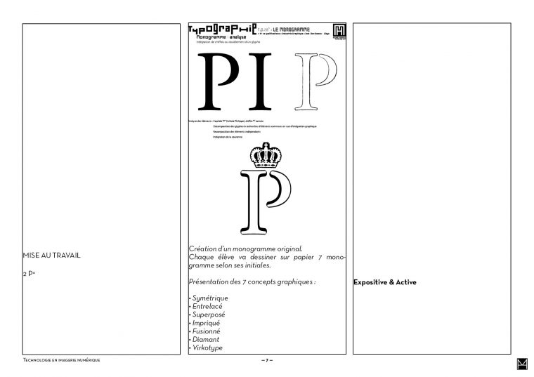 Prepa Lecon Monogramme 20187 – Idb Liege Portfolios encequiconcerne Dessin Chiffre Romain