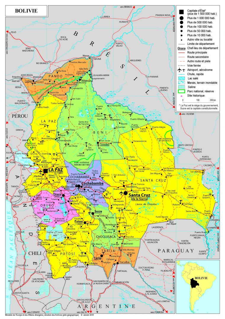 Présentation De La Bolivie – Ministère De L'europe Et Des destiné Pays Et Capitales D Europe