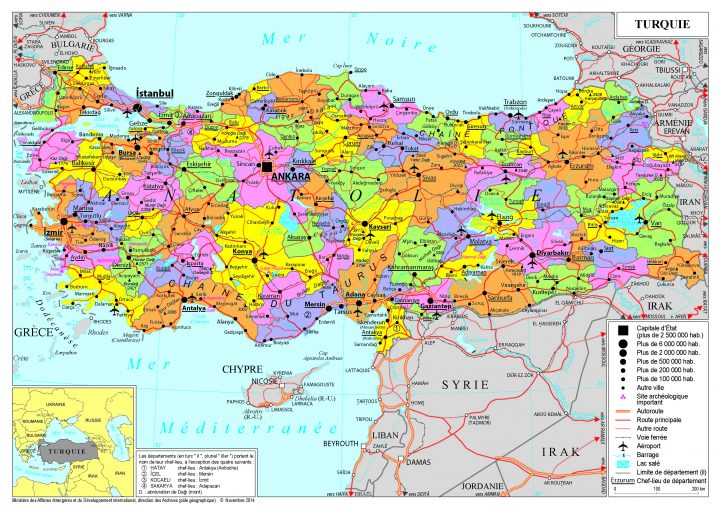 Présentation De La Turquie – Ministère De L'europe Et Des concernant Carte D Europe Avec Pays