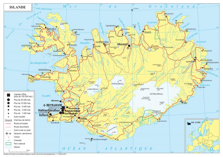 Présentation De L'islande – Ministère De L'europe Et Des destiné Carte Europe Pays Et Capitale