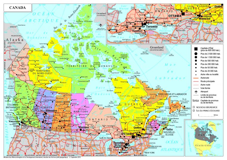 Présentation Du Canada – Ministère De L'europe Et Des avec Carte Europe Sans Nom Des Pays