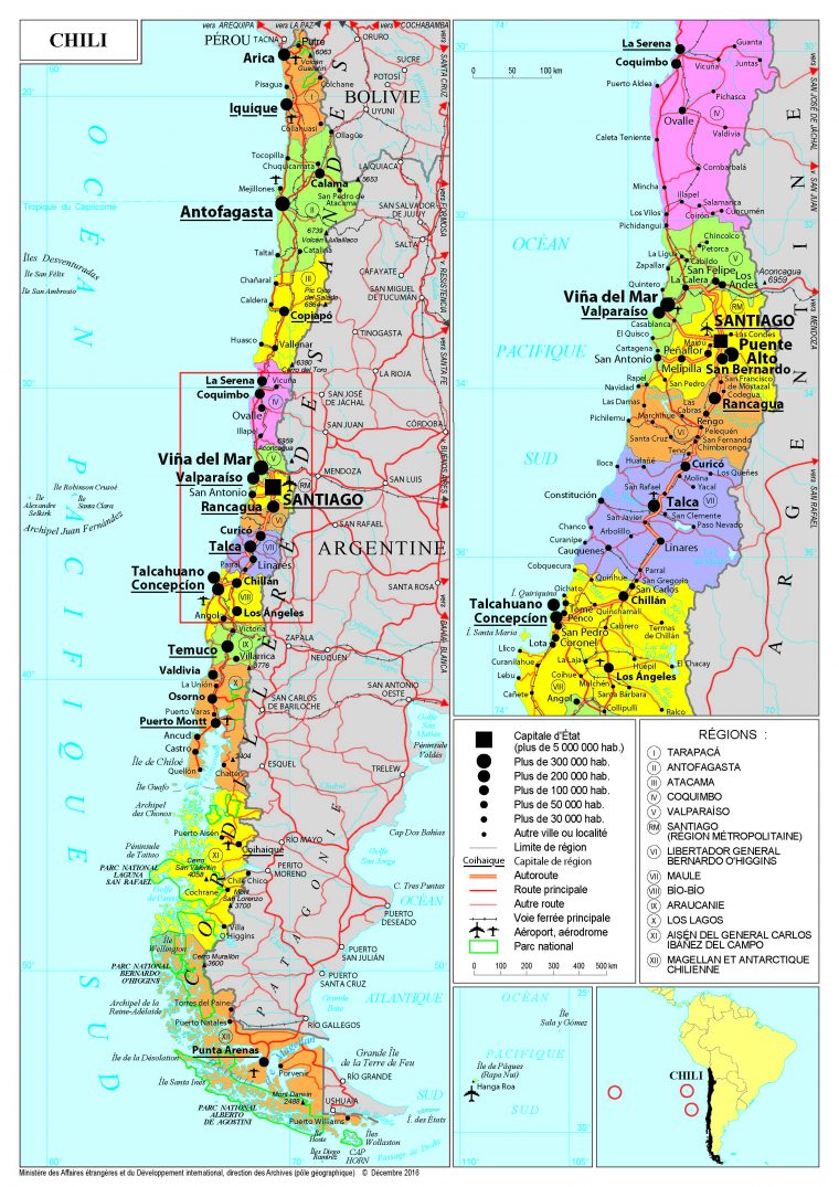 Présentation Du Chili – Ministère De L'europe Et Des concernant Combien De Region En France