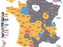 Présidentielle : Marine Le Pen En Tête Dans Plusieurs à Carte Des Départements De France 2017