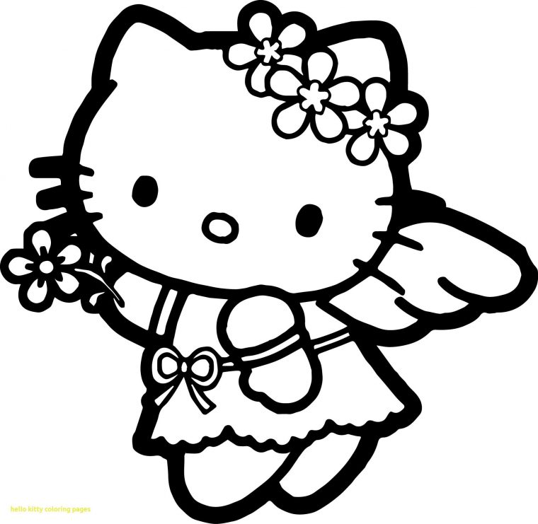 Princess Hello Kitty Coloring Pages encequiconcerne Hello Kitty À Dessiner