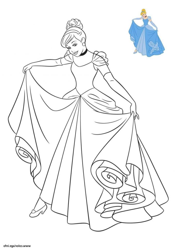 Princesse Disney Cendrillon Coloriage Dessin En 2020 avec Cendrillon À Colorier