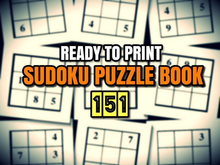 Print Ready Sudoku Puzzle Book Vol 151 avec Sudoku A Imprimer