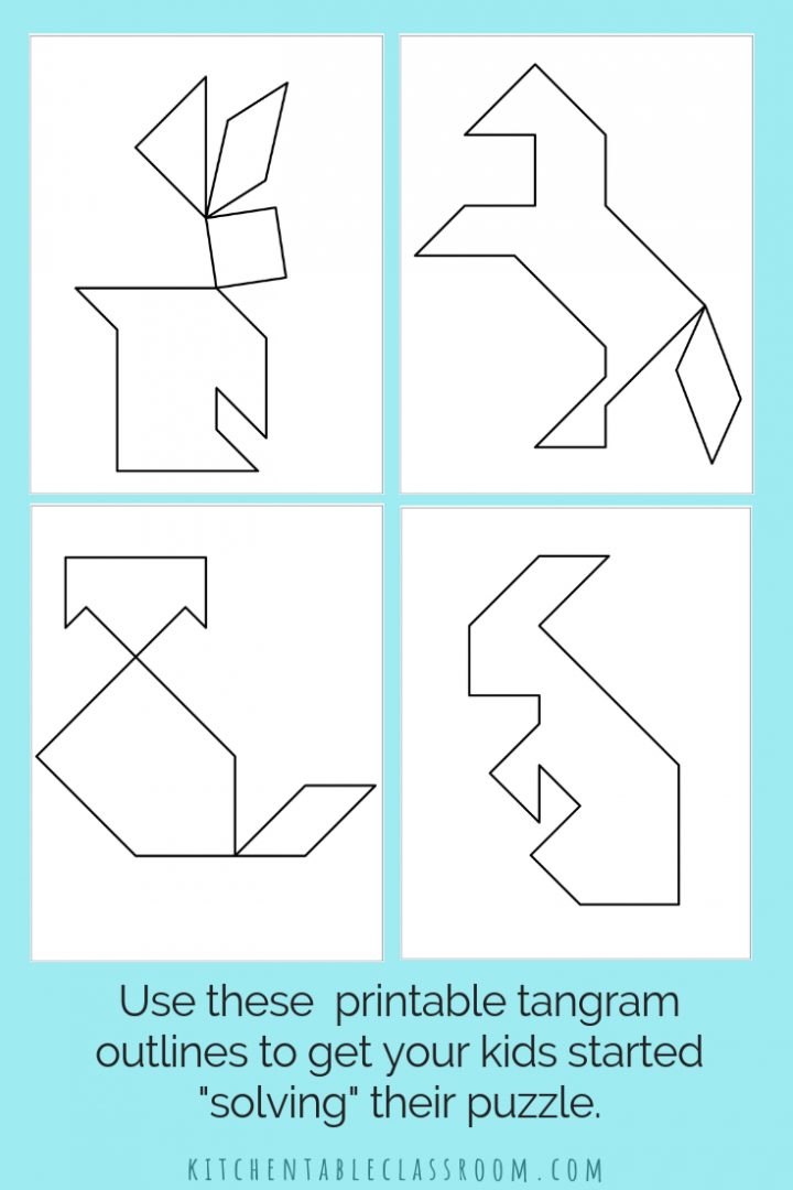 Printable Tangrams – An Easy Diy Tangram Template | Tangram dedans Tangram Simple