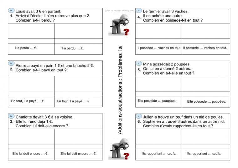 Problèmes Cp-Ce1 – Zaubette tout Cours Ce1 Gratuit A Imprimer