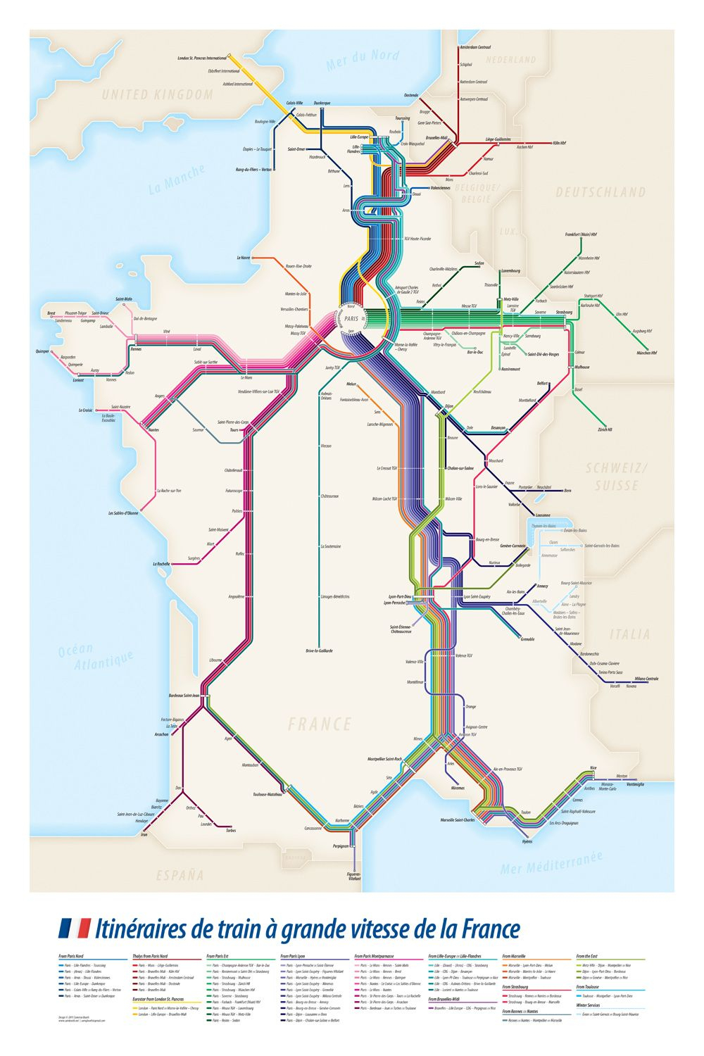 Project: High Speed Train Routes Of France Transit Diagram avec Decoupage Region France 