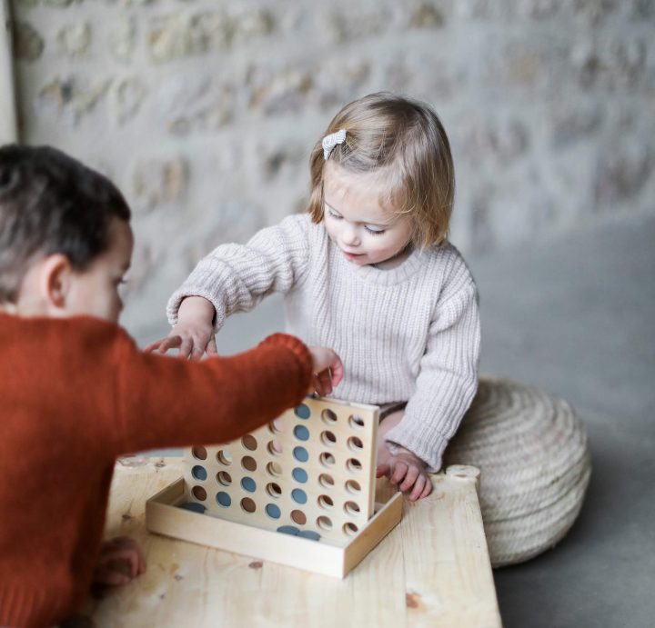 Puissance 4 En Bois à Jeu De Société Puissance 4