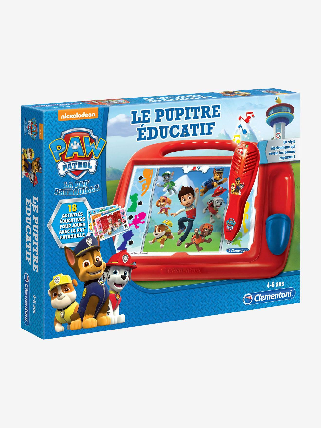 Pupitre Éducatif - Pat&amp;#039; Patrouille Clementoni Rouge - Clementoni pour Jeu Educatif 4 Ans Gratuit En Ligne 