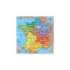 Puzzle 100 Pièces En Bois : Carte De France Des Départements pour Apprendre Les Départements En S Amusant