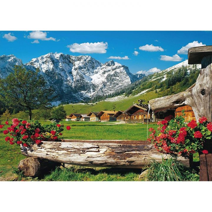 Puzzle 1000 Pièces : Paysage De Montagne Idyllique pour Puzzle Gratuit 3 Ans