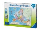 Puzzle 200 P Xxl - Carte D Europe intérieur Carte Europe Enfant
