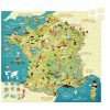 Puzzle 300 Pièces - Carte De France - Dès 8 Ans - Vilac intérieur Jeu Carte De France