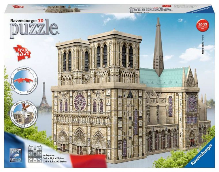 Puzzle 3D Notre-Dame De Paris destiné Puzzles Gratuits Sans Téléchargement