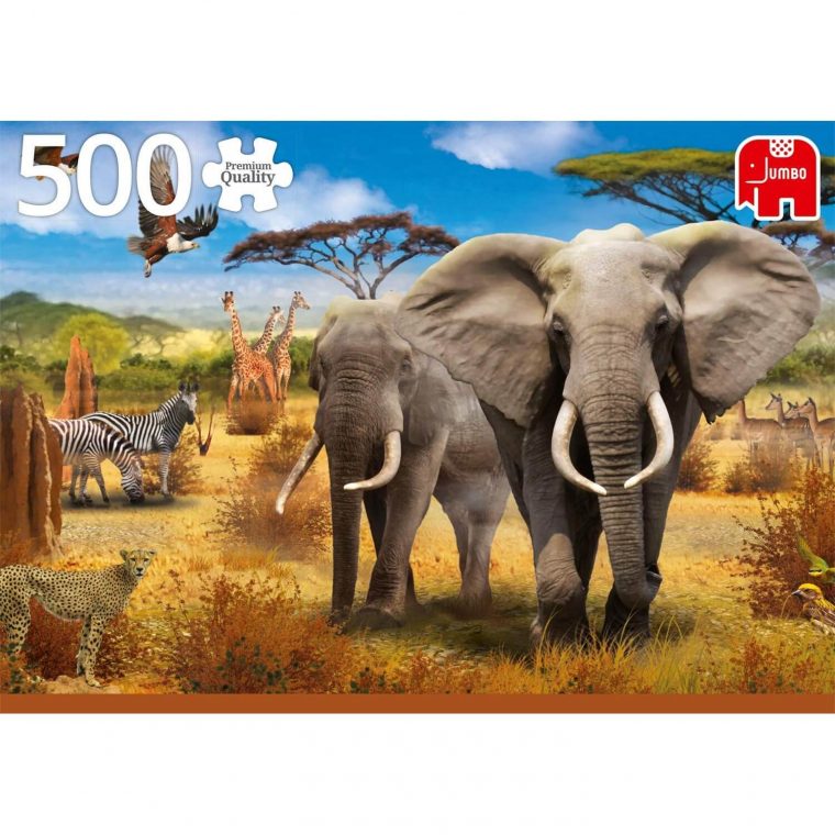 Puzzle 500 Pièces : Savane Africaine serapportantà Jeux De Savane