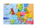 Puzzle Carte De L'europe Avec Pays Jouet Enfant Ludique destiné Carte Europe Enfant