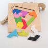 Puzzle, Casse Tête Forme Géométrique En Bois, Peint À La à Jeu De Forme Géométrique