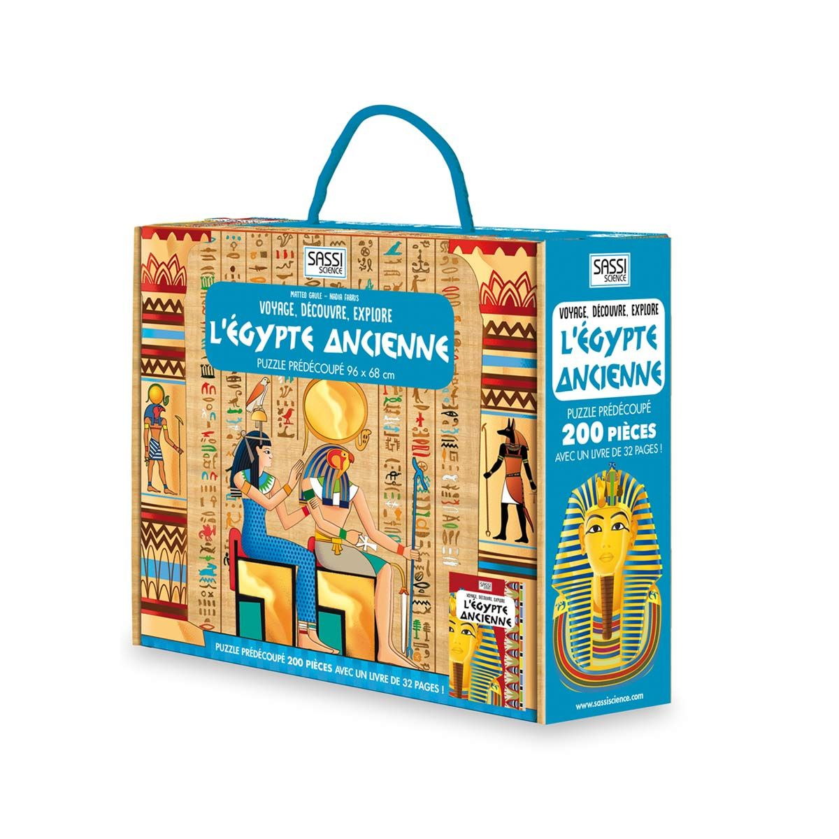 Puzzle Découverte De L&amp;#039;egypte Et Son Livret Sassi | Jeux avec Jeux Pour Enfant 7 Ans 