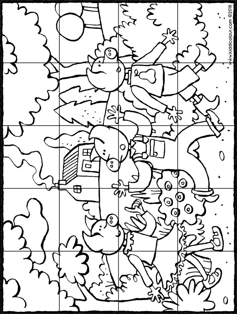 Puzzle Des Trois Petits Cochons – Kiddicoloriage à Dessin Cochon A Colorier