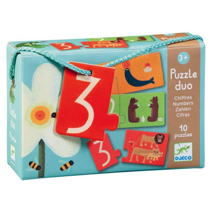 Puzzle Duo Chiffres Djeco Pour Enfant De 3 Ans À 5 Ans destiné Puzzle 5 Ans En Ligne