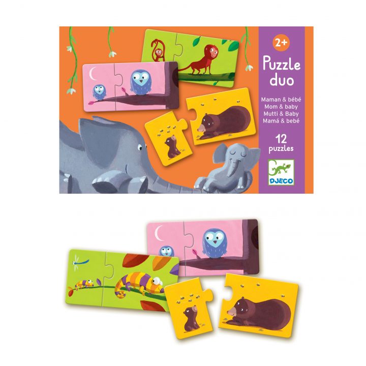 Puzzle Duo Maman Et Bébé avec Puzzle Gratuit 3 Ans