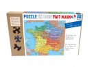 Puzzle En Bois Carte De France Des Départements - Puzzle 100 concernant Jeux Des Départements Français