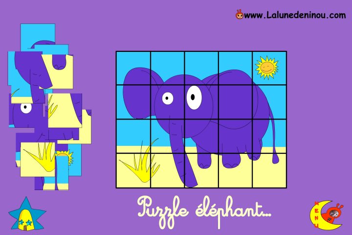 Puzzle En Ligne Pour Enfant De Maternelle – Lalunedeninou avec Jeu Garcon 4 Ans Gratuit