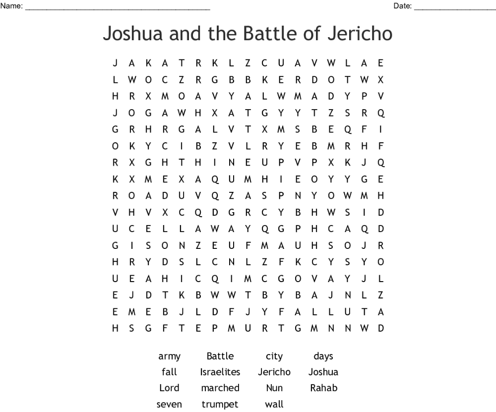 Puzzle For Joshua And The Battle Of Jericho - Google Search dedans Puzzle Gratuit Facile