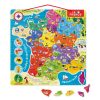 Puzzle France Magnétique 93 Pcs (Bois) - Nouvelles Régions 2016 dedans Carte Departement Numero