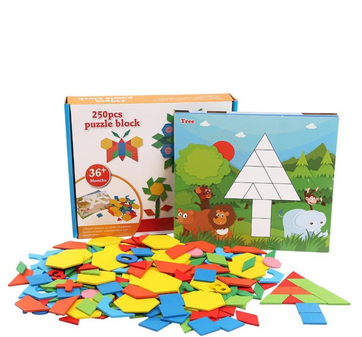 Puzzle Géométrique Pour Enfants, Puzzle, Jouets En Bois Des Écoles  Primaires, Garçons Et Filles, Éducation Préscolaire, Casse-Tête De 3-4-5-6  Ans serapportantà Puzzle Enfant En Ligne