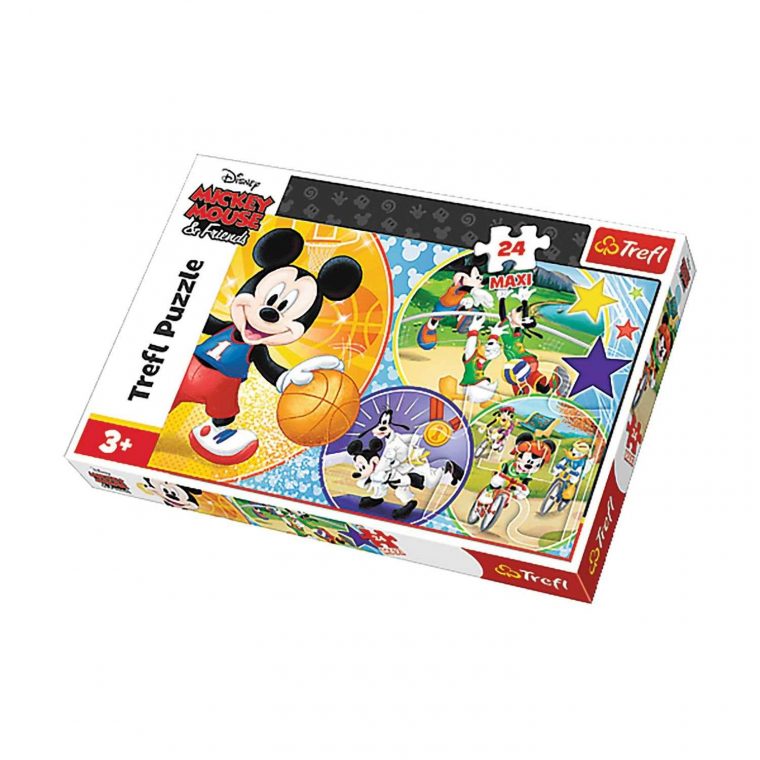 Puzzle Mickey Lheure Du Sport – + 3 Ans – 24 Pièces Maxi pour Puzzle Gratuit Pour Fille De 3 Ans