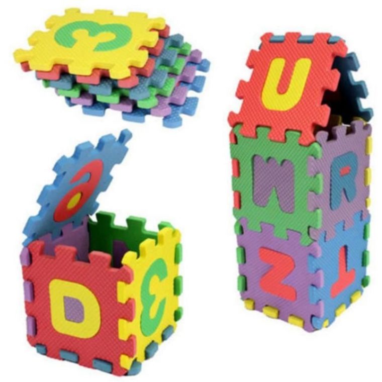 Puzzle Tapis Mousse 36 Pcs Pour 2-3 Ans Bébé Jeu Éducation Alphabétisation  Infantile pour Jeux Bebe 3 Ans