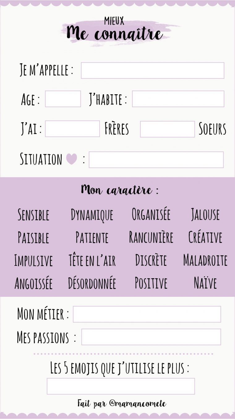 Q&a Instagram, Template, Questionnaire, Papa, Maman, Bébé à Question Reponse Jeu