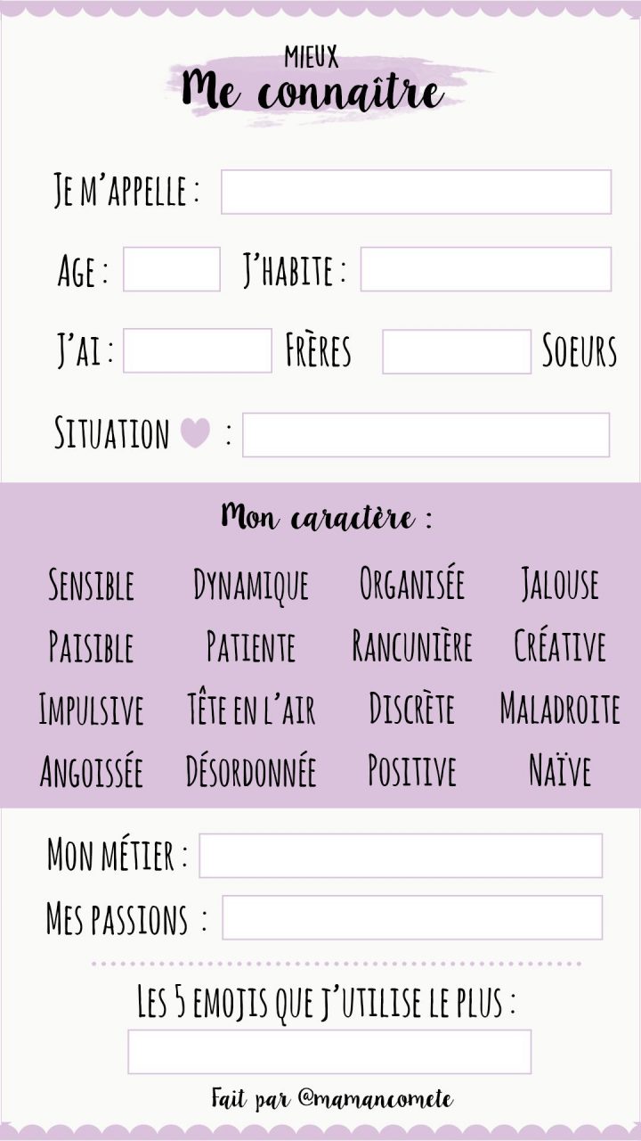 Q&a Instagram, Template, Questionnaire, Papa, Maman, Bébé destiné Jeu De Question Réponse