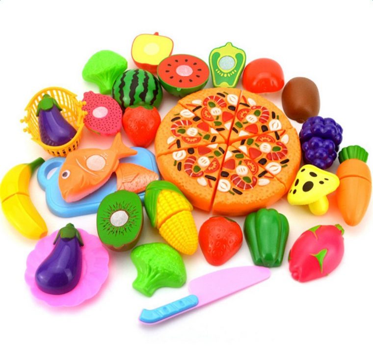 Qinlee 24Pcs Eu D'imitation Coupe Fruits Légumes Jeu Enfants dedans Jeux Enfant Maternelle