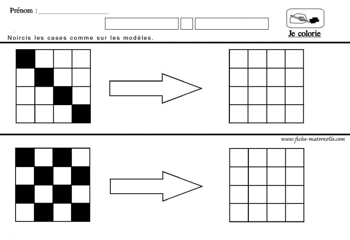 Quadrillage À Reproduire Ms Gs Et Cp à Reproduction De Figures Sur Quadrillage