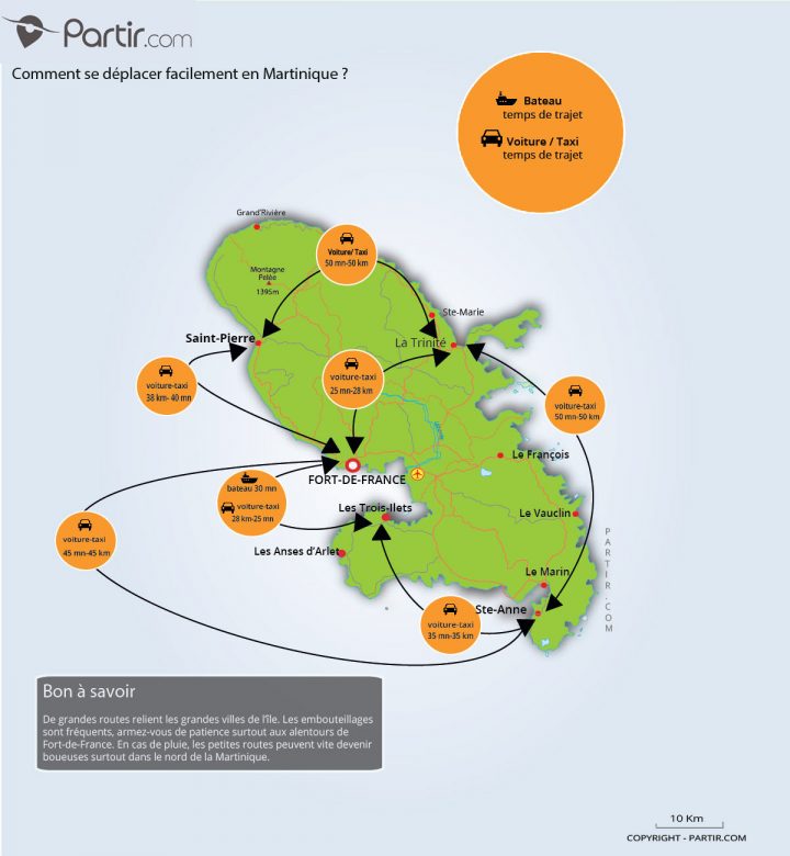 Que Voir En Martinique : Cartes Touristiques Et Incontournables destiné Petite Carte De France A Imprimer